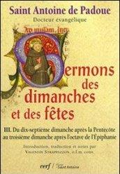 Sermons des dimanches et des fêtes: 3