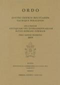 Ordo. Divini officii recitandi sacrique peragendi. Secundum antiquam vel extraordinariam ritus romani formam. 2019