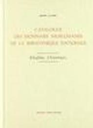 Catalogue des monnaies musulmanes de la Bibliothèque Nationale. Khalifes orientaux
