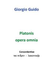 Platonis opera omnia. Concordantiae. 6.