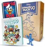 Donald Duck 90. Anniversary box. Con statuina del personaggio. Con targa metallica