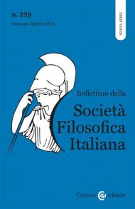 Bollettino della società filosofica italiana. Nuova serie (2020). Vol. 1