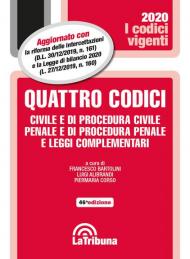 Quattro codici. Civile e di procedura civile, penale e di procedura penale e leggi complementari