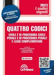 Quattro codici. Civile e di procedura civile, penale e di procedura penale e leggi complementari