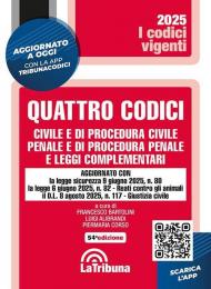 Quattro codici. Civile e di procedura civile, penale e di procedura penale e leggi complementari. Con App Tribunacodici