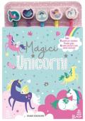 Magici unicorni. Ediz. illustrata. Con 5 gomme per cancellare. Con 5 matite