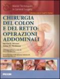 Chirurgia del colon e del retto. Operazioni addominali