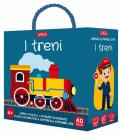 I treni. Q-box. Ediz. illustrata. Con puzzle da 40 pezzi. Con 3 sagome