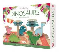 Dinosaurs. Wooden toys. Ediz. a colori. Con Giocattolo