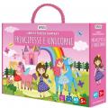 Principesse e unicorni. Libro e puzzle fantasy. Con puzzle