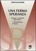 Una ferma speranza. Lettura e commenti delle Lettere 1ª Tessalonicesi 1ª Pietro