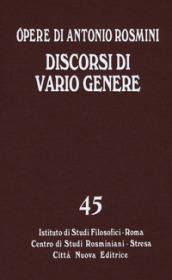 Discorsi di vario genere