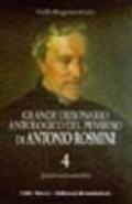 Grande dizionario antologico del pensiero di Antonio Rosmini. Con CD-ROM