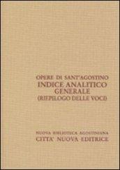 Indice analitico generale (riepilogo)