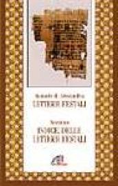 Lettere festali. Indice delle lettere festali