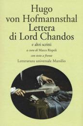 Lettera di Lord Chandos e altri scritti. Testo tedesco a fronte