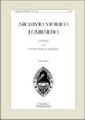 Archivio storico lombardo. Giornale della Società storica lombarda