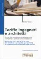 Tariffe ingegneri e architetti