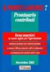 Il punto lavoro. Prontuario contributi. 7.