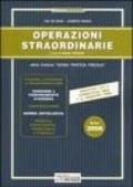 Operazioni straordinarie