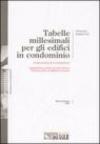 Tabelle millesimali per gli edifici in condominio. Guida pratica alla compilazione. Legislazione, prassi, giurisprudenza. Esempi pratici e risposte ai quesiti