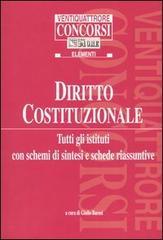 Diritto costituzionale. Tutti gli istituti con schemi di sintesi e schede riassuntive