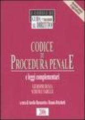 Codice di procedura penale e leggi complementari. Giurisprudenza, schemi e tabelle