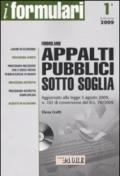 Formulario appalti pubblici sotto soglia. Con CD-ROM