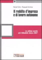 Il reddito d'impresa e di lavoro autonomo. Le ultime novità ed il Modello Unico 2007