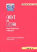 Codice del lavoro. Disciplina del rapporto di lavoro subordinato privato. Normativa