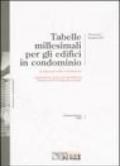 Tabelle millesimali per gli edifici in condominio. Guida pratica alla compilazione. Legislazione, prassi, giurisprudenza. Esempi pratici e risposte a quesiti