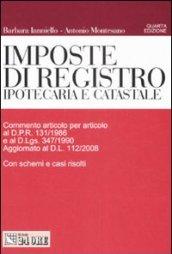 Imposte di registro. Ipotecaria e catastale