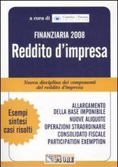 Finanziaria 2008. Reddito d'impresa