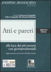 Atti e pareri. Diritto civile