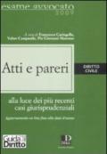 Atti e pareri. Diritto civile