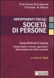 Adempimenti fiscali. Società di persone