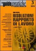 Risoluzione rapporto di lavoro