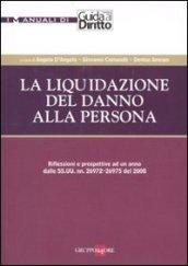 La liquidazione del danno alla persona