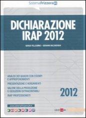 Dichiarazione Irap 2012