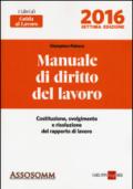 Manuale di diritto del lavoro. Costituzione, svolgimento e risoluzione del rapporto di lavoro