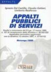 Appalti pubblici di servizi