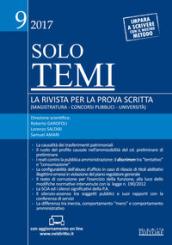 Solo temi. La rivista per la prova scritta (magistratura-concorsi pubblici-università) (2017). Con Contenuto digitale per accesso on line: 9