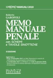 Meno manuale penale. Con schemi e tavole sinottiche