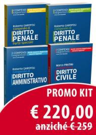 Kit 4 compendi superiori. Civile-penale generale-penale speciale-amministrativo