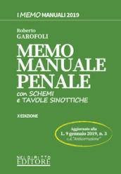 Memo manuale penale con schemi e tavole sinottiche