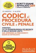 Scritti esame avvocato 2019. Codici di procedura civile e penale annotati con la giurisprudenza più recente e delle sezioni unite