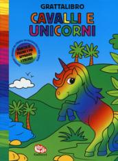 Cavalli e unicorni. Grattalibro. Ediz. a spirale