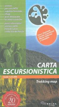 Parco nazionale foreste casentinesi, monte Falterona e Campigna. Carta escursionistica 1:25.000