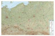 Polonia 1:800.000 (carta in rilievo con cornice cm 129 x 86 cm)
