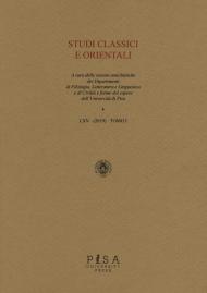 Studi classici orientali (2019). Vol. 65\1